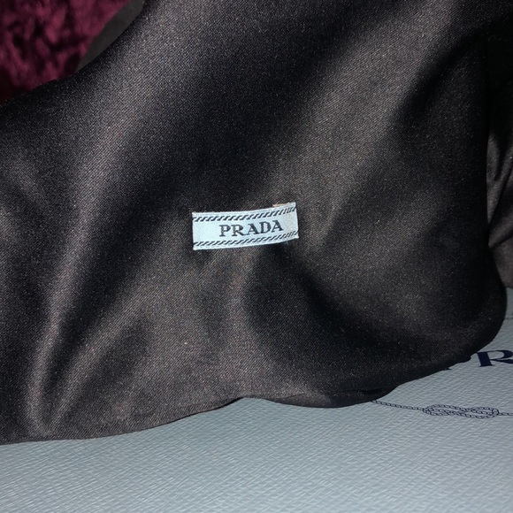 Prada Velvet Chunky Heel Sandals - Picture 16 of 16